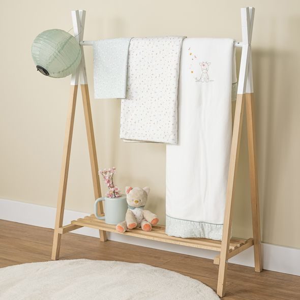 NATTOU DEKA DĚTSKÁ S KVĚTINAMI 135X100 CM MILA, ZOE & LANA - DĚTSKÉ DEKY PRO MIMINKA - SPINKÁNÍ