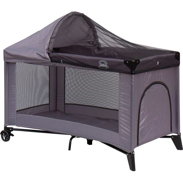 SCARLETT DĚTSKÁ CESTOVNÍ POSTÝLKA SCARLETT PIKI S KOMPLETNÍ VÝBAVOU ŠEDÁ - CESTOVNÍ POSTÝLKY - SPINKÁNÍ