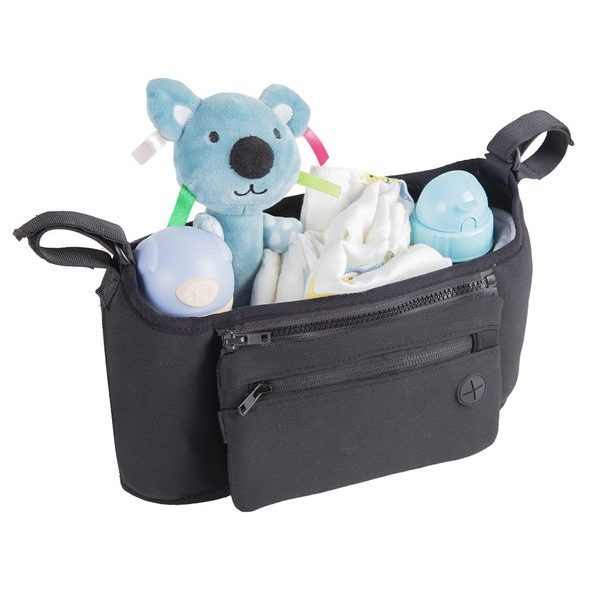 PETITE&MARS ORGANIZÉR NA KOČÁREK POCKET ZIP BLACK - ORGANIZÉRY A KOŠÍKY - KOČÁRKY A PŘÍSLUŠENSTVÍ