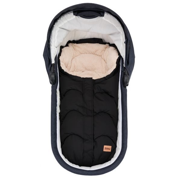 FILLIKID FUSAK ZIMNÍ TORRE GR.0 BLACK, TEDDY PLUSH - FUSAKY DO KOČÁRKU - KOČÁRKY A PŘÍSLUŠENSTVÍ