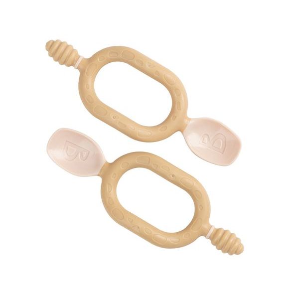 BIBADO DIPPIT MULTIFUNKČNÍ LŽIČKA 2V1 2 KS FAWN - LŽIČKY A PŘÍBORY - KRMENÍ