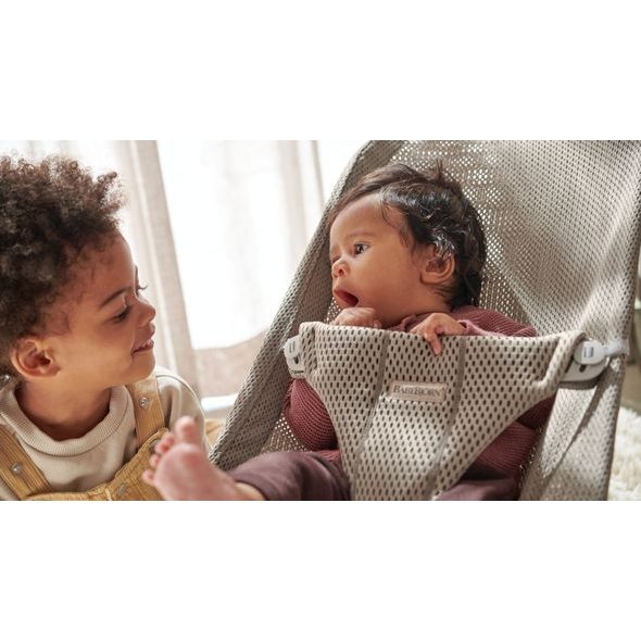 BABYBJORN POTAH NA LEHÁTKO BALANCE BLISS GREY/BEIGE MESH - POTAHY NA LEHÁTKA - SPINKÁNÍ