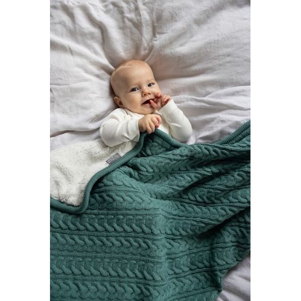 VINTER & BLOOM DEKA CUDDLY MISTY GREEN - DĚTSKÉ DEKY PRO MIMINKA - SPINKÁNÍ