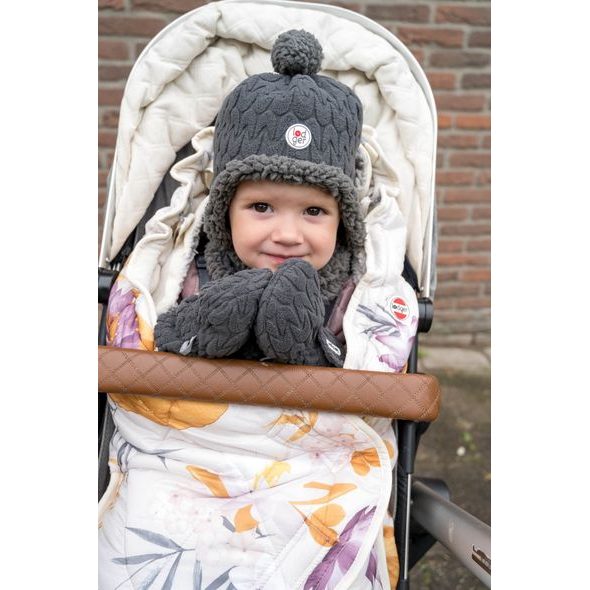 LODGER HATTER EMPIRE FLEECE PIGEON 0 - 3 MĚSÍCE - ČEPIČKY A KLOBOUČKY - PRO DĚTI