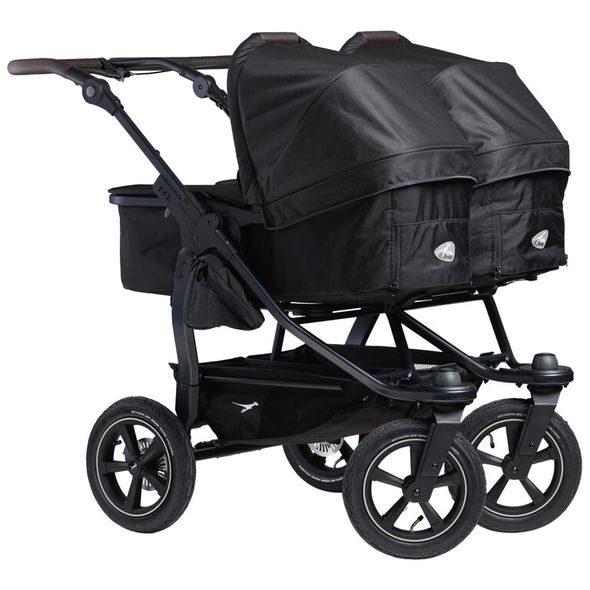 TFK TFK SET DUO2 FRAME 2025 - AIR CHAMBER WHEEL + CARRYCOT + SEAT BLACK - KOČÁRKY PRO DVOJČATA - KOČÁRKY A PŘÍSLUŠENSTVÍ