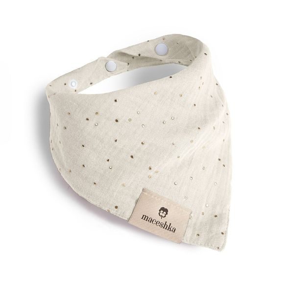 MACESHKA SLINTÁČEK NATURE JEDNODUCHÝ SE ZLATÝM PUNTÍKEM - BRYNDÁKY - KRMENÍ