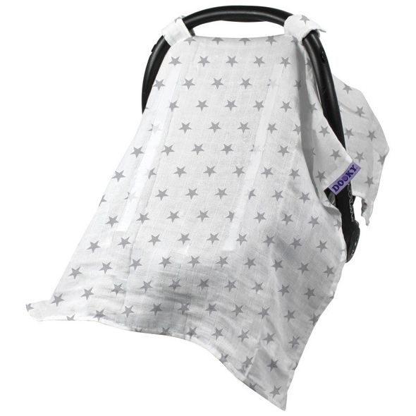 DOOKY CLONA CAR SEAT CANOPY SILVER STARS - STŘÍŠKY A STÍNÍTKA - AUTOSEDAČKY A PŘÍSLUŠENSTVÍ