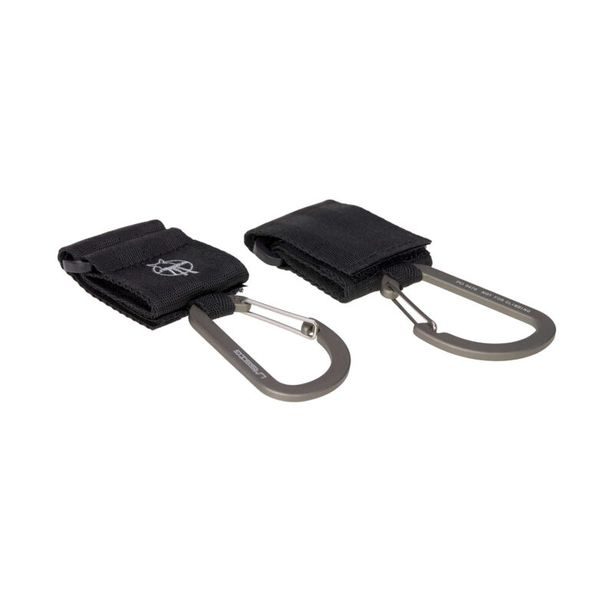 LÄSSIG CASUAL STROLLER HOOKS WITH CARABINER BLACK - LÁTKOVÉ PLENY SKLÁDANÉ - PŘEBALOVÁNÍ