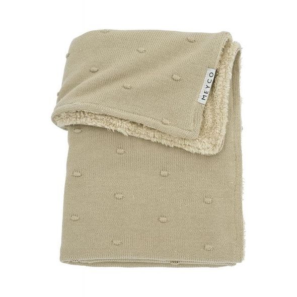 MEYCO DEKA MINI KNOTS FLEECE - SAND - DĚTSKÉ DEKY PRO MIMINKA - SPINKÁNÍ