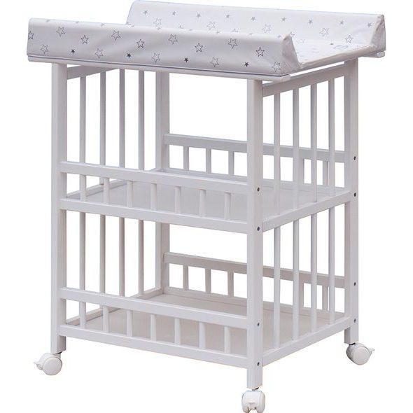 SCARLETT PŘEBALOVACÍ PULT JÁŠ BÍLÝ HVĚZDIČKA BÍLÁ - PŘEBALOVACÍ PULTY - PŘEBALOVÁNÍ