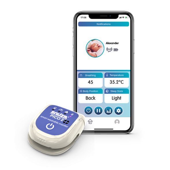 SNUZA PICO 2 - MONITOR POHYBU A SPÁNKU - MONITORY DECHU - SPINKÁNÍ