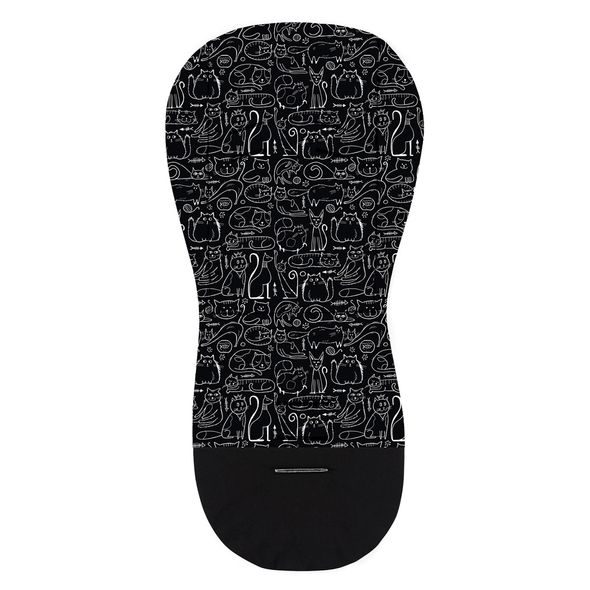 PETITE&MARS VLOŽKA DO KOČÁRKU FOAMY BLACK CATS - PODLOŽKY DO KOČÁRKU - KOČÁRKY A PŘÍSLUŠENSTVÍ