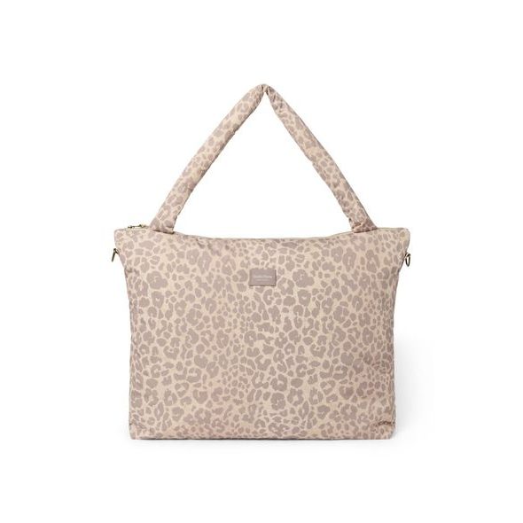 STUDIO NOOS PUFFY DIAPER BAG PŘEBALOVACÍ TAŠKA CREAM LEOPARD - PŘEBALOVACÍ TAŠKY - KOČÁRKY A PŘÍSLUŠENSTVÍ