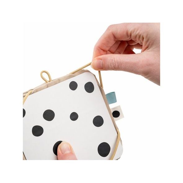 DONE BY DEER DĚTSKÉ KONTRASTNÍ KARTY S DRŽÁKEM - DEER FRIENDS - HRAČKY K ZAVĚŠENÍ - PRO DĚTI