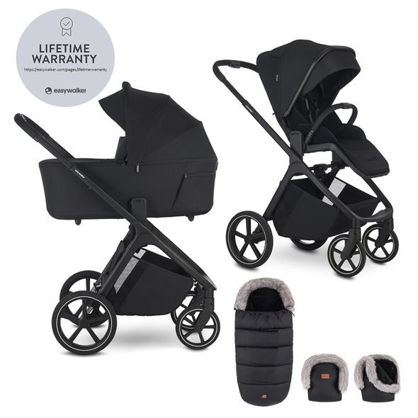 EASYWALKER SET KOČÁREK 2V1 ZOEY GO CHESTNUT BROWN XL S PŘÍSLUŠENSTVÍM - DVOJKOMBINACE - KOČÁRKY A PŘÍSLUŠENSTVÍ