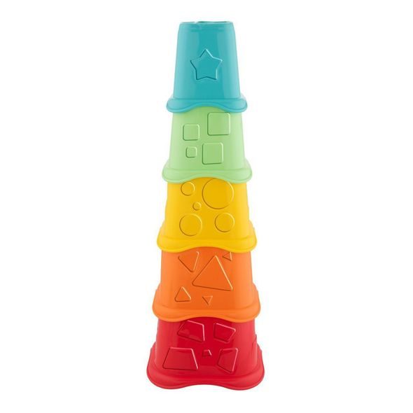 CHICCO POHÁRKY STOHOVACÍ BAREVNÉ ECO+ 6M+ - STOHOVACÍ HRAČKY - PRO DĚTI