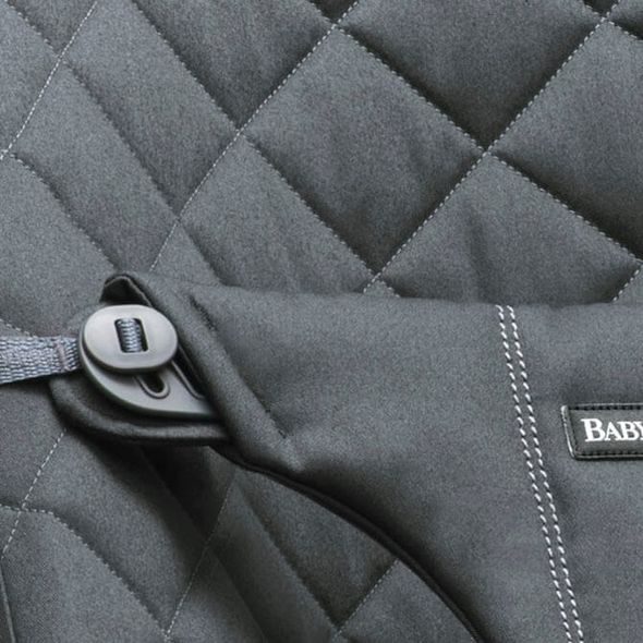 BABYBJORN LEHÁTKO BABYBJORN BOUNCER BLISS BLACK COTTON S HRAČKOU GOOGLY EYES BLACK/WHITE - LEHÁTKA A HOUPADLA - SPINKÁNÍ