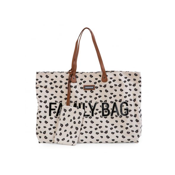 CHILDHOME CESTOVNÍ TAŠKA FAMILY BAG CANVAS LEOPARD - PŘEBALOVACÍ TAŠKY - KOČÁRKY A PŘÍSLUŠENSTVÍ