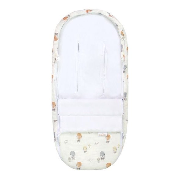 EMITEX NOVOROZENECKÝ FUSAK MUŠELÍN MAGIC SKY - FUSAKY DO AUTOSEDAČKY - AUTOSEDAČKY A PŘÍSLUŠENSTVÍ