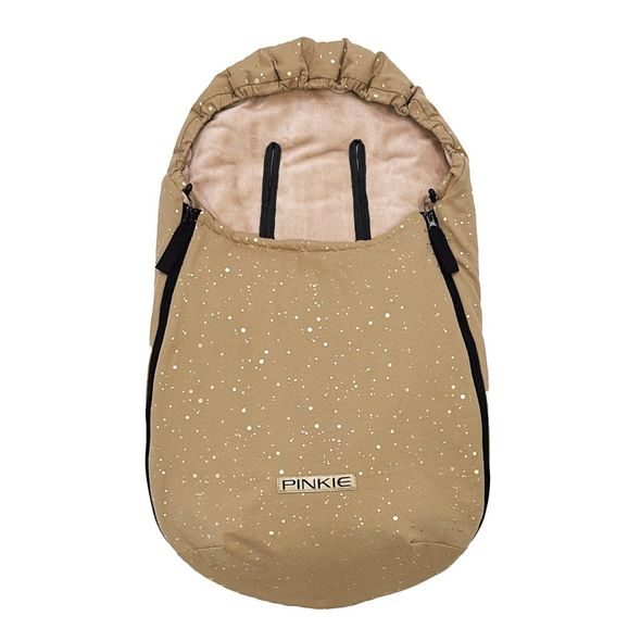 PINKIE BAVLNĚNÝ FUSAK SHINE GOLD CAMEL 0-12 MĚSÍCŮ - FUSAKY DO AUTOSEDAČKY - AUTOSEDAČKY A PŘÍSLUŠENSTVÍ