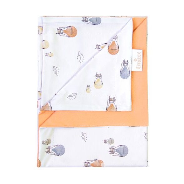 EMITEX DEKA LETNÍ 70X100 MAGIC SKY + APRICOT CRUSH - DĚTSKÉ DEKY PRO MIMINKA - SPINKÁNÍ