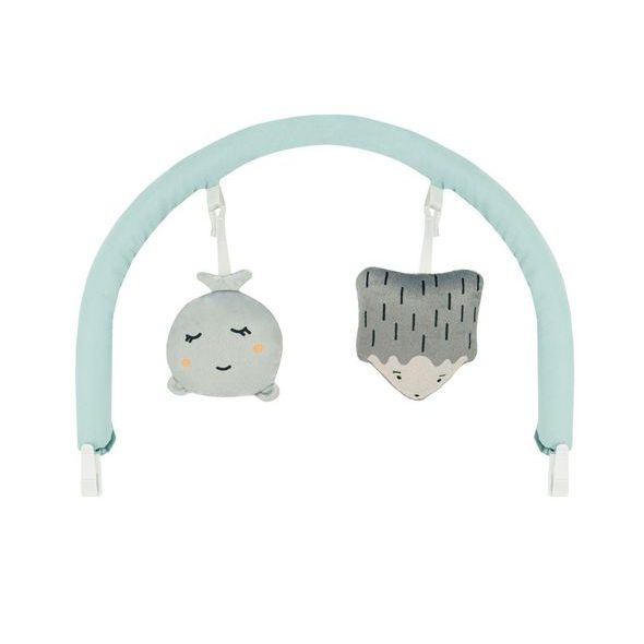 MOMI VIBRAČNÍ LEHÁTKO S MELODIEMI MOMI GLOSSY MODRÉ - LEHÁTKA A HOUPADLA - SPINKÁNÍ