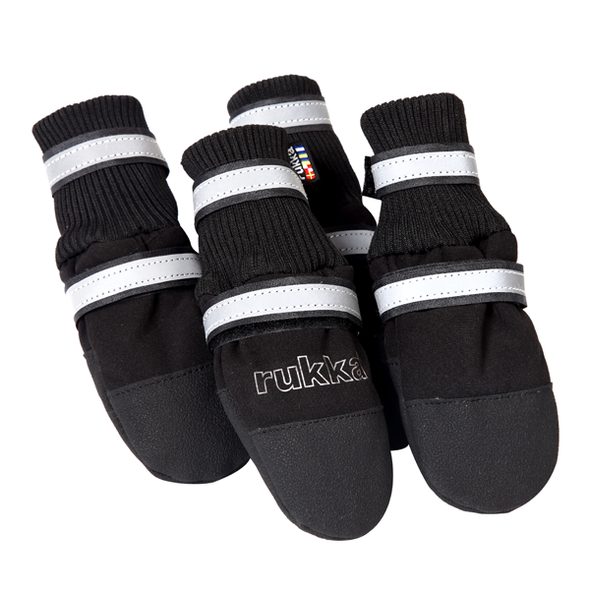 RUKKA THERMAL SHOES ZIMNÍ BOTIČKY - SADA 4KS, ČERNÉ / VEL. 1 - BOTIČKY A PONOŽKY PRO PSY - CHOVATELSKÉ POTŘEBY MALVÍKZOO