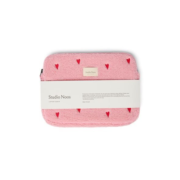 STUDIO NOOS TEDDY OBAL NA LAPTOP 13´| LIGHT PINK HEARTS - DOPLŇKY - PRO MAMINKY