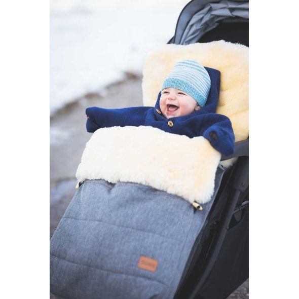 FILLIKID FUSAK ZIMNÍ Z JEHNĚČÍ KOŽEŠINY BERNINA BLACK - FUSAKY DO KOČÁRKU - KOČÁRKY A PŘÍSLUŠENSTVÍ