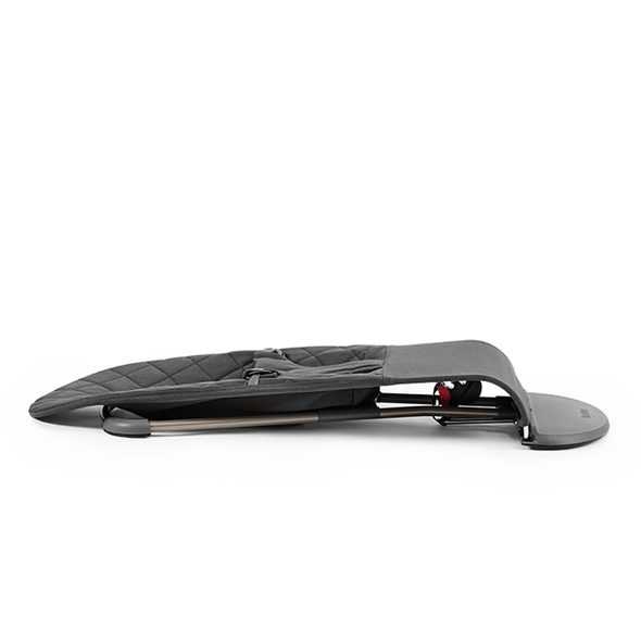 BABYBJORN LEHÁTKO BABYBJORN BOUNCER BLISS BLACK COTTON S HRAČKOU GOOGLY EYES BLACK/WHITE - LEHÁTKA A HOUPADLA - SPINKÁNÍ