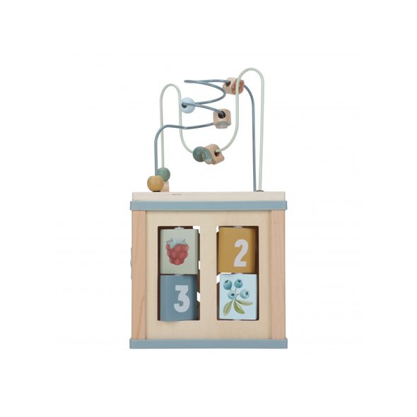 LITTLE DUTCH KOSTKA S AKTIVITAMI DŘEVĚNÁ FOREST FRIENDS - KOSTKY - PRO DĚTI