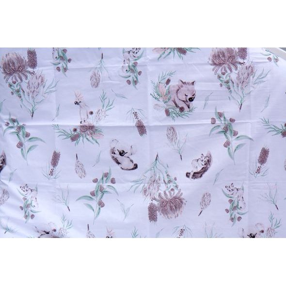 SCARLETT SOUPRAVA DO POSTÝLKY 2DÍLNÁ SCARLETT PAPOUŠEK 135X100CM ŠEDÁ - POVLEČENÍ DO POSTÝLKY - SPINKÁNÍ