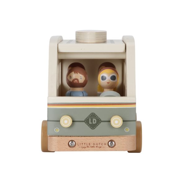 LITTLE DUTCH KARAVAN DŘEVĚNÝ VINTAGE - AUTÍČKA A JEZDÍCÍ - PRO DĚTI