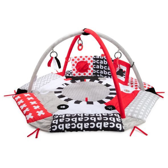 CANPOL BABIES KONTRASTNÍ ZÁVĚSNÉ ZRCADLO SENSORY - HRA NA BŘÍŠKU - PRO DĚTI