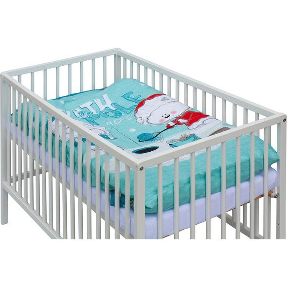 SCARLETT DĚTSKÁ POSTÝLKA S KOMPLETNÍ VÝBAVOU SCARLETT 120 X 60 CM - LEDY - DŘEVĚNÉ POSTÝLKY - SPINKÁNÍ