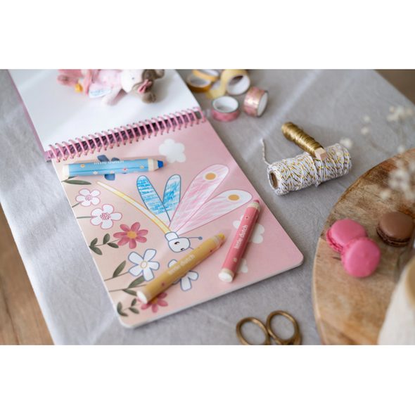 LITTLE DUTCH OMALOVÁNKY S PASTELKAMI ZAHRADA ROSA - LITTLE DUTCH - PRO DĚTI