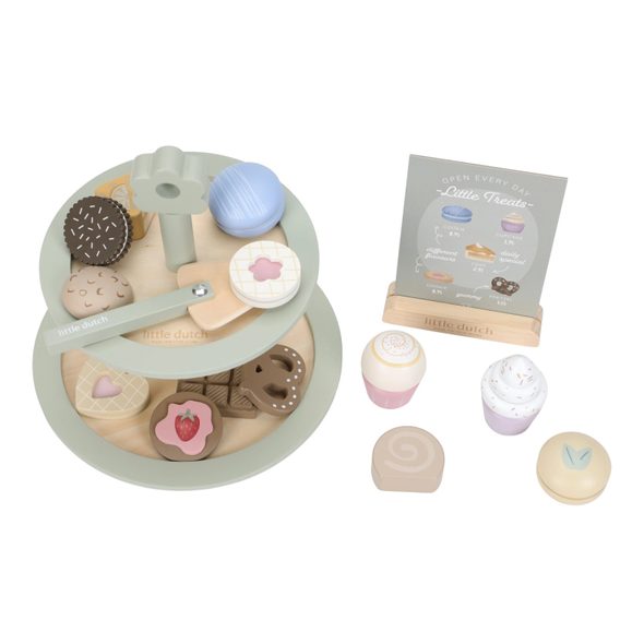LITTLE DUTCH STOJAN NA CUKROVÍ S DOPLŇKY DŘEVĚNÝ - LITTLE DUTCH - PRO DĚTI