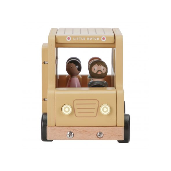LITTLE DUTCH ŠKOLNÍ AUTOBUS S FIGURKAMI DŘEVĚNÝ - DŘEVĚNÉ HRAČKY - PRO DĚTI