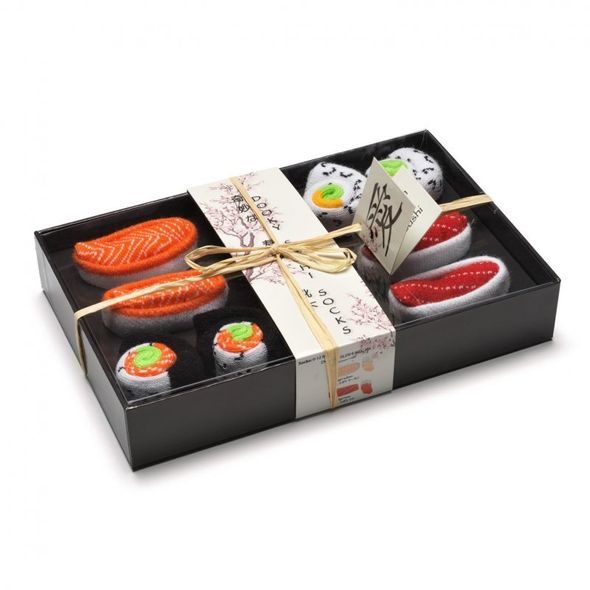 DOOKY GIFT SUSHI PONOŽKY 4 PÁRY - PONOŽKY A PUNČOCHY - PRO DĚTI