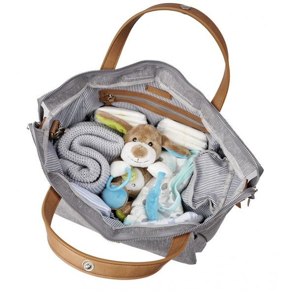 BABABING ERIN PŘEBALOVACÍ TAŠKA/BATOH, GREY MARL - PŘEBALOVACÍ TAŠKY - KOČÁRKY A PŘÍSLUŠENSTVÍ