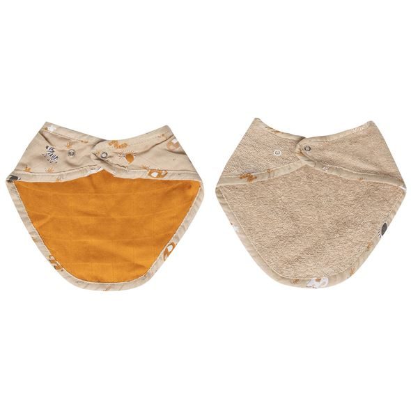 BEBE-JOU BANDANA SLINTÁČEK STEPPE 2KS - BRYNDÁKY - KRMENÍ