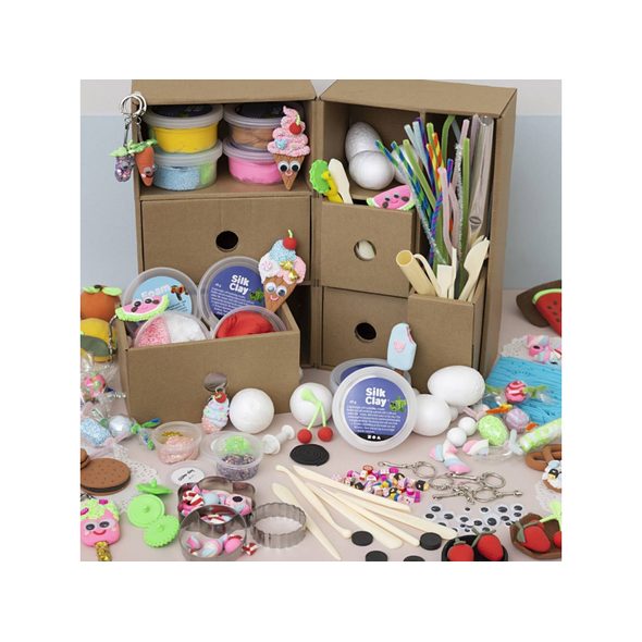 CREATIV COMPANY KREATIVNÍ SADA MAXI BOX SE ZÁSUVKAMI MODELOVÁNÍ - PLASTELÍNY - PRO DĚTI