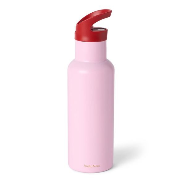 STUDIO NOOS NEREZOVÁ LÁHEV NA NÁPOJ MEDIUM 500ML L JEMNÁ RŮŽOVÁ - TERMOOBALY A TERMOSKY - KRMENÍ