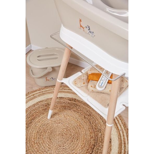 BEBE JOU SADA VANIČKY SENSE STEPPE A STOJANU SENSE WHITE - VANIČKY PLASTOVÉ - KOUPÁNÍ A ZDRAVÍ