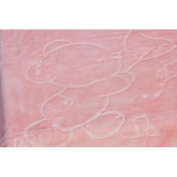 SCARLETT ŠPANĚLSKÁ DEKA 6654 RŮŽOVÁ 80X110CM - DĚTSKÉ DEKY PRO MIMINKA - SPINKÁNÍ