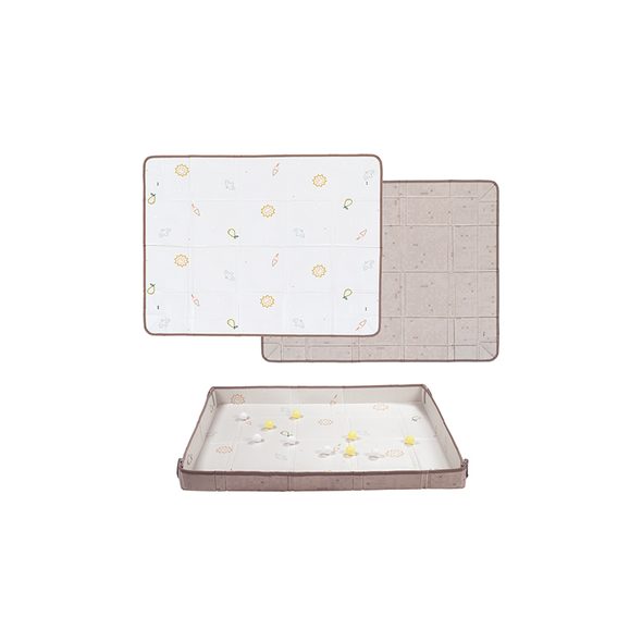 TAF TOYS HRACÍ PODLOŽKA PĚNOVÁ S MÍČKY BROWN BEIGE - HRACÍ PODLOŽKY NA ZEM - SPINKÁNÍ