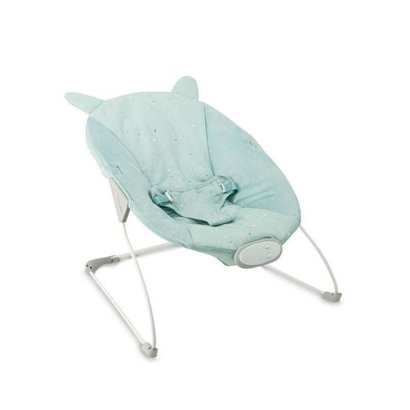 MOMI VIBRAČNÍ LEHÁTKO S MELODIEMI MOMI GLOSSY MODRÉ - LEHÁTKA A HOUPADLA - SPINKÁNÍ