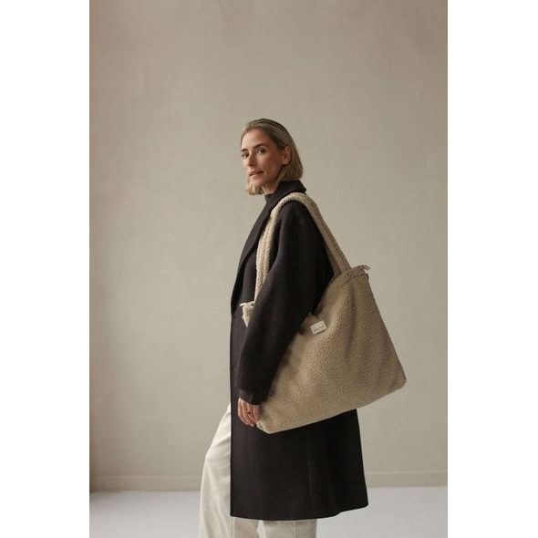 STUDIO NOOS TEDDY DIAPER BAG PŘEBALOVACÍ TAŠKA ECRU - PŘEBALOVACÍ TAŠKY - KOČÁRKY A PŘÍSLUŠENSTVÍ