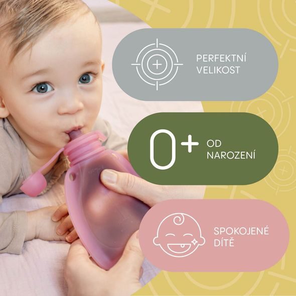 ZOPA SILIKONOVÁ PLNITELNÁ KAPSIČKA NA DĚTSKOU STRAVU - KAPSIČKY NA JÍDLO - KRMENÍ