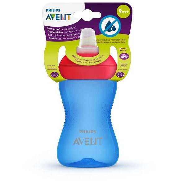 PHILIPS AVENT HRNEČEK 300ML CHLAPEC, JEMNÁ HUBIČKA - DĚTSKÉ HRNEČKY - KRMENÍ